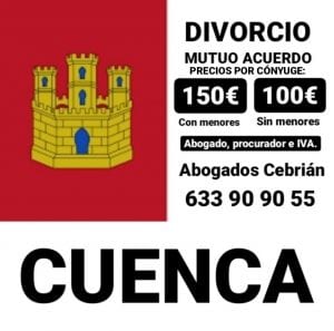 Divorcio en Cuenca 100€ de barato
