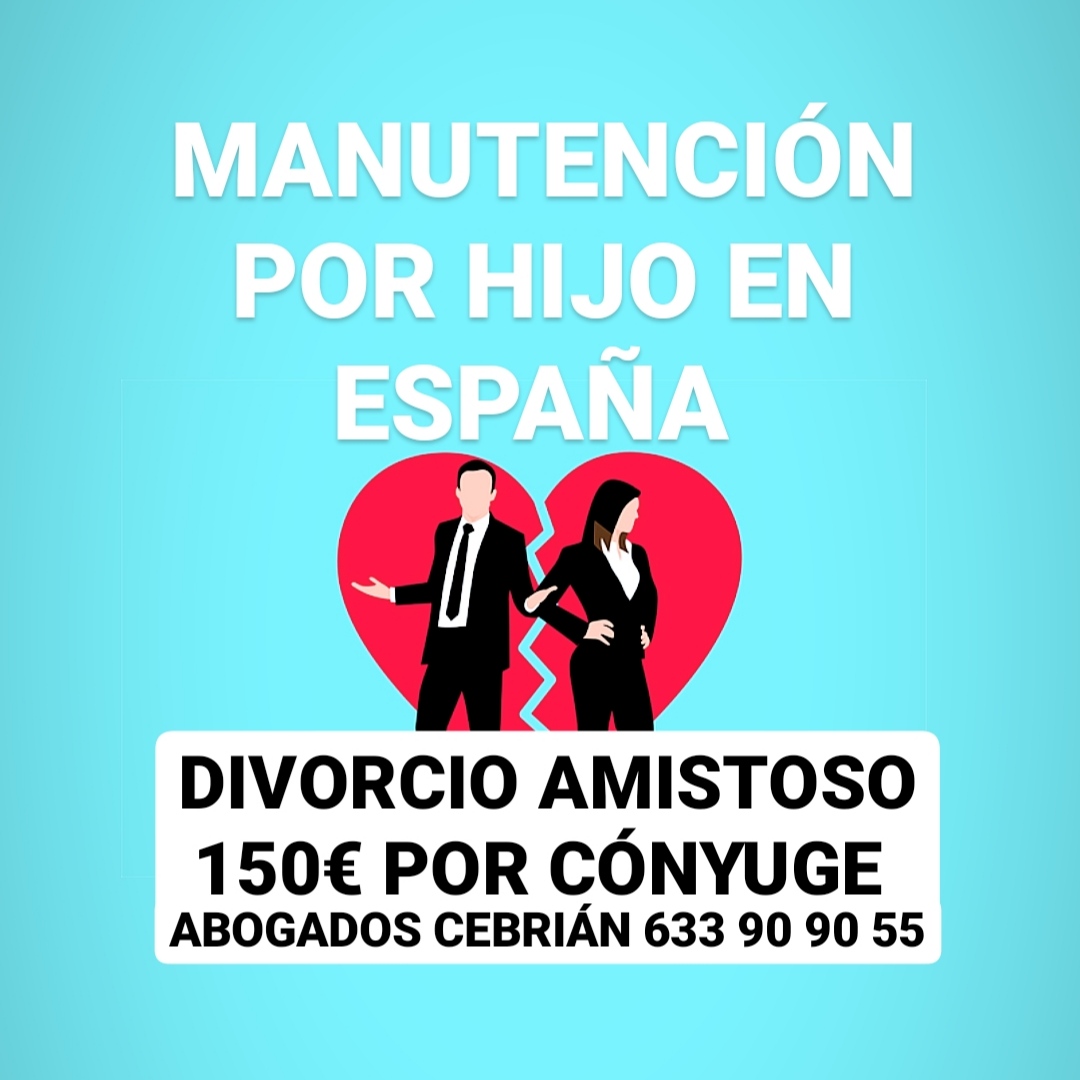 Cuánto debe pagar un padre separado por hijo en España? 150€